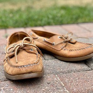Sperry Leather Boat Shoes Size 8 - Good Condition